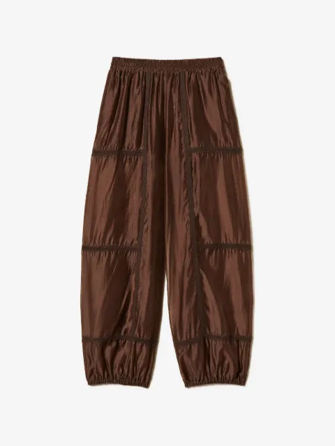 TWINSET voile joggers with lace