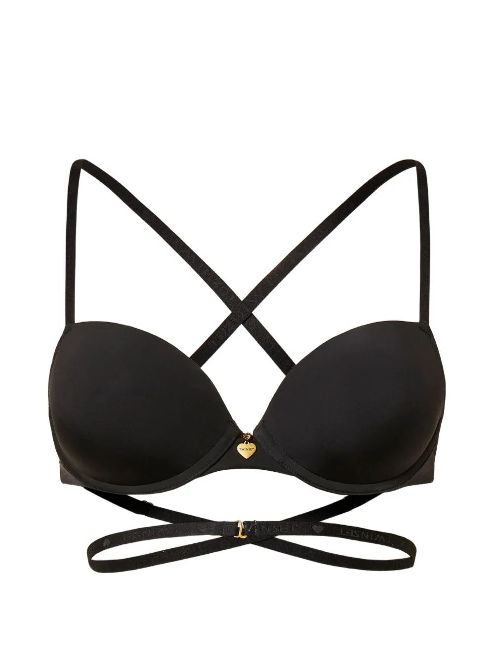 TWINSET Charmeuse push-up bra - Nero