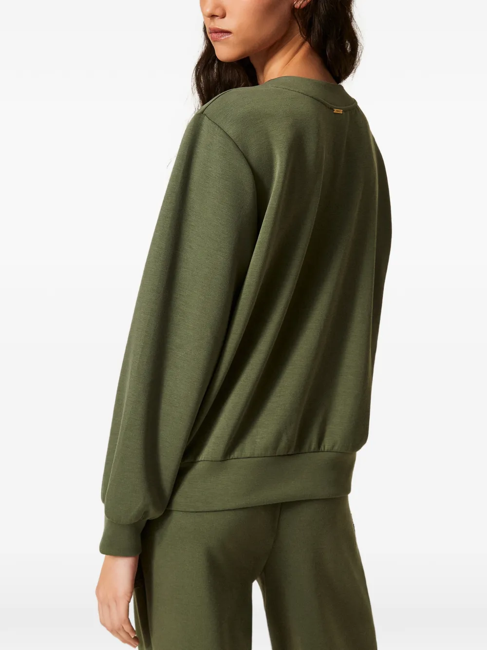 TWINSET Vest met gehaakt detail Groen