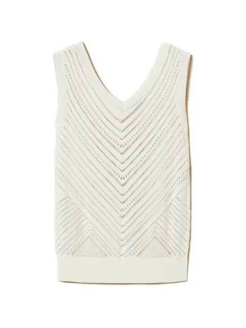 TWINSET pointelle-knit top