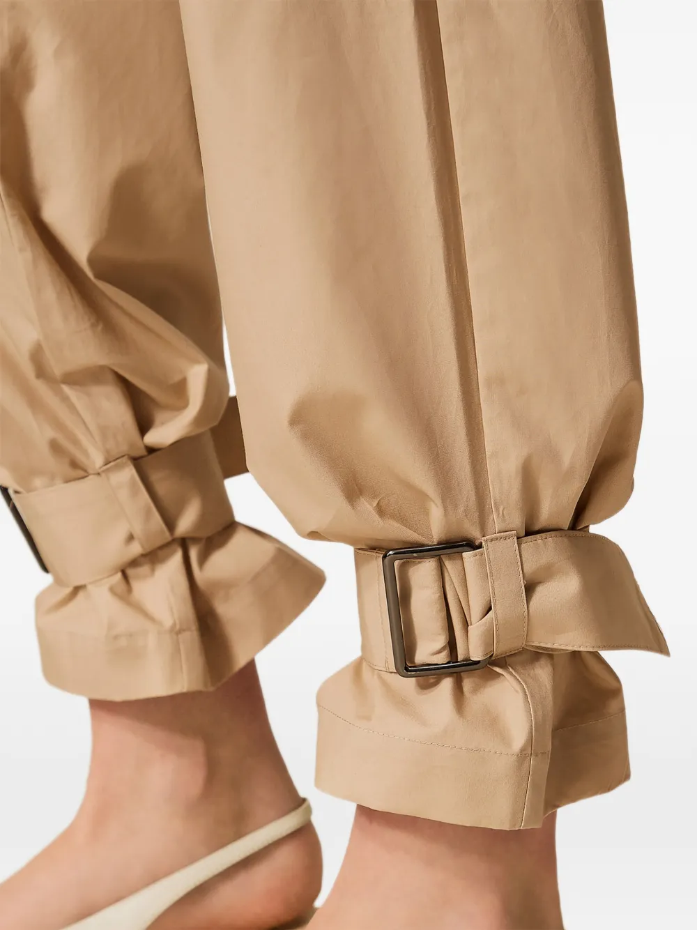 TWINSET Pantalon met gespsluiting Beige