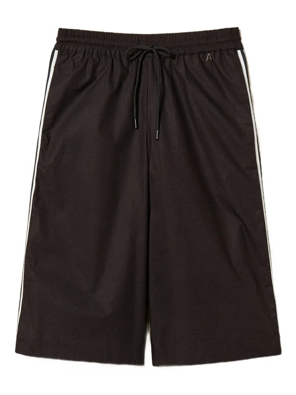 TWINSET Shorts con dettaglio a righe - Nero