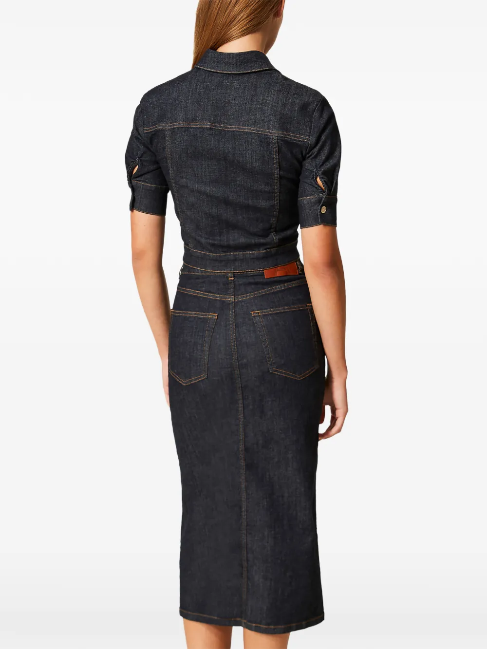TWINSET Midi-spijkerrok Blauw