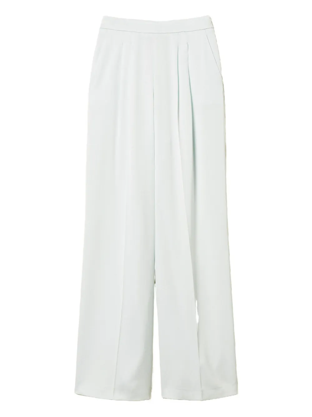 Twinset Satin Trousers In White