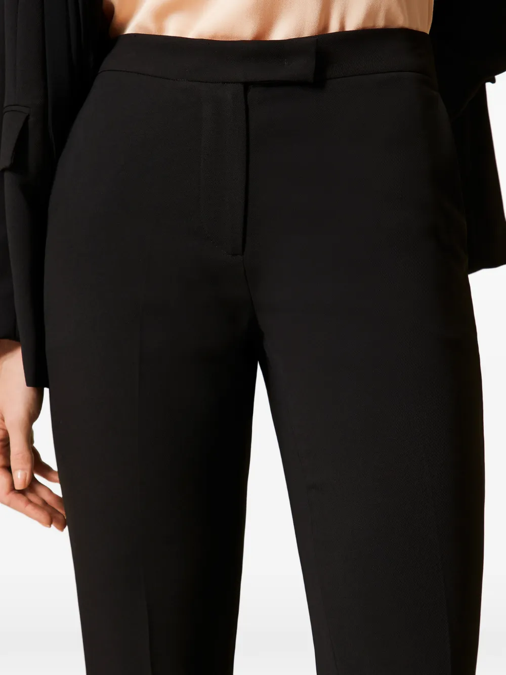 TWINSET Flared broek Zwart