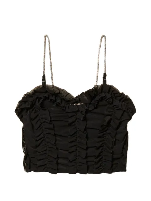 TWINSET Kids tulle ruffled top