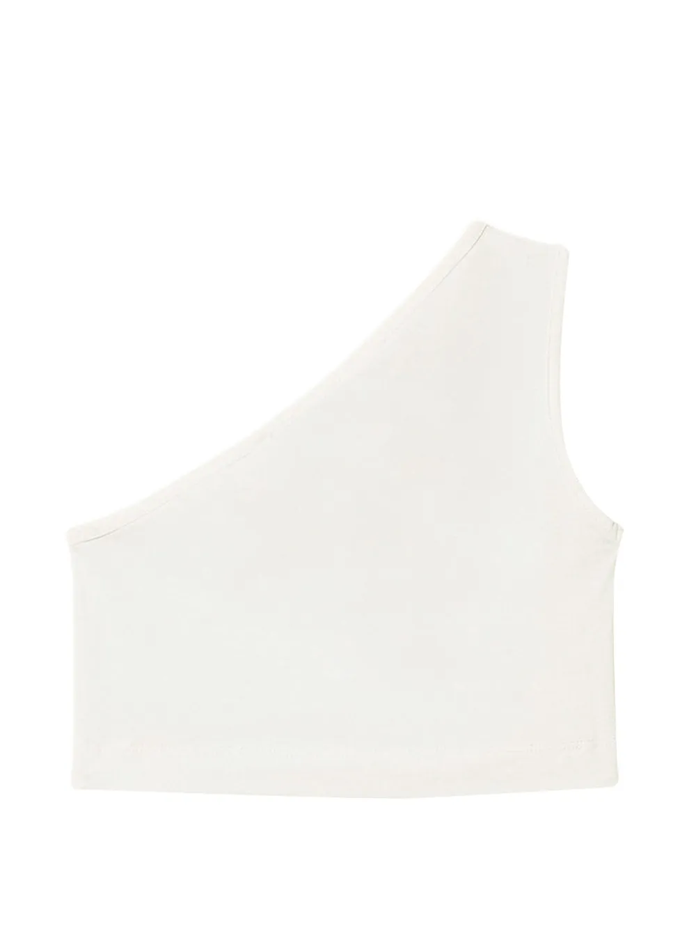  Twinset Kids Logo One-shoulder Top - White 