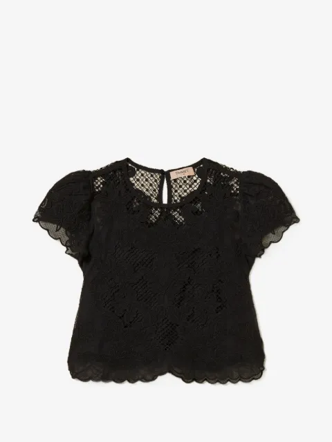 TWINSET muslin blouse with embroidery