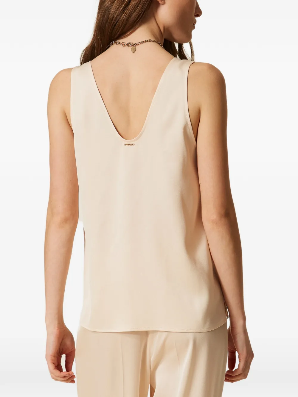 TWINSET Top met V-hals Beige