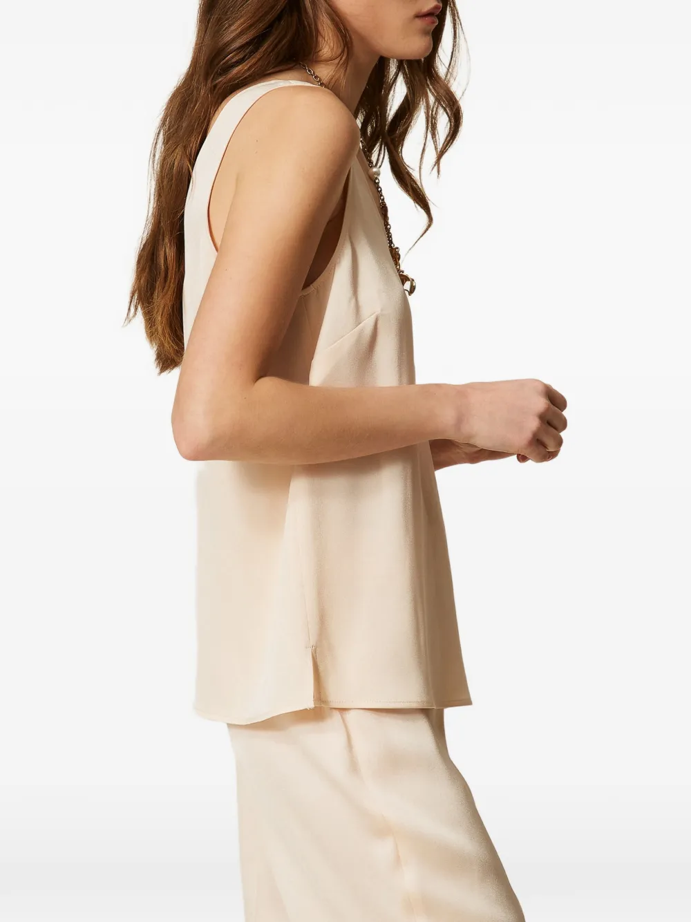 TWINSET Top met V-hals Beige