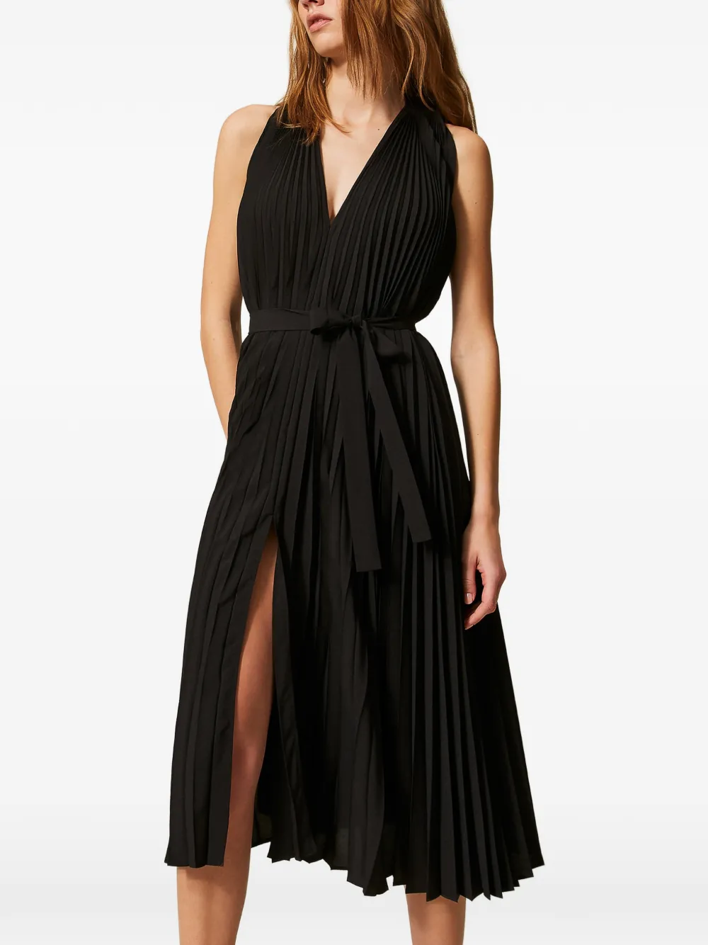 TWINSET Jurk met V-hals Zwart