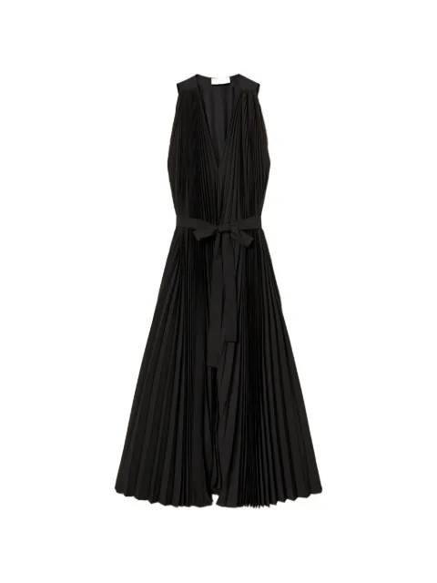 TWINSET robe mi-longue plissée à col v