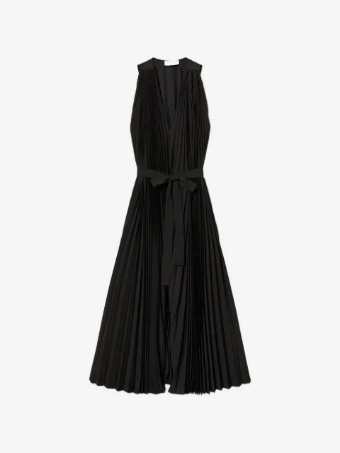 TWINSET vestido midi coon diseño con pliegues y cuello en V