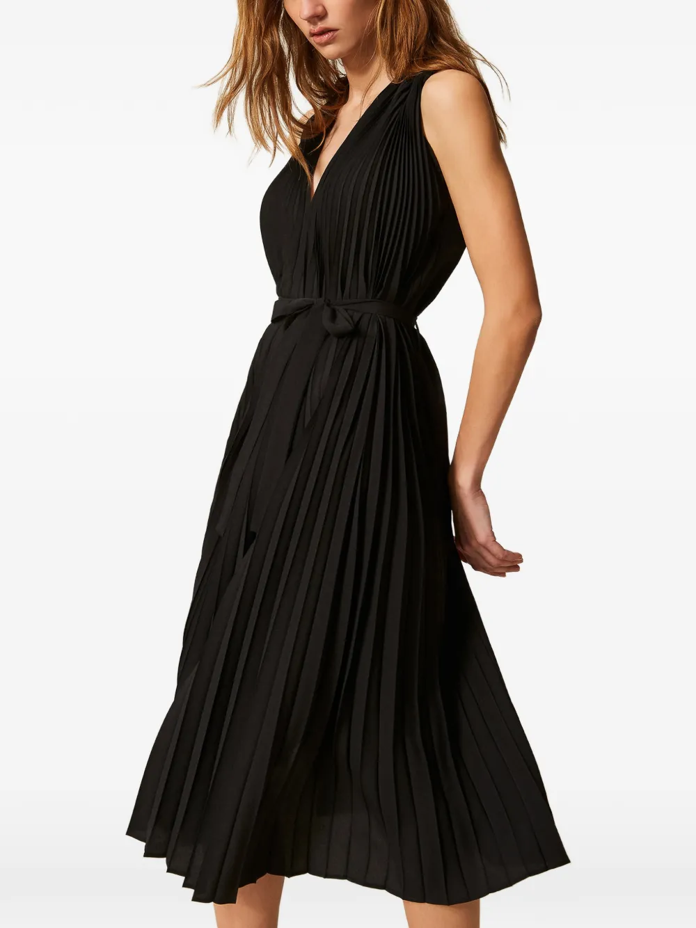 TWINSET Jurk met V-hals Zwart