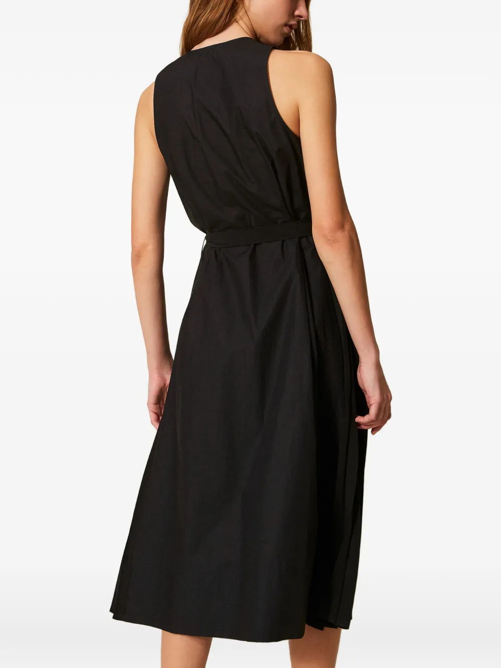 TWINSET Jurk met V-hals Zwart