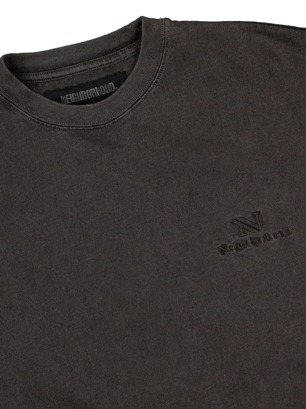 Neighborhood pigment-dyed crew-neck T-Shirt | Grey | FARFETCH