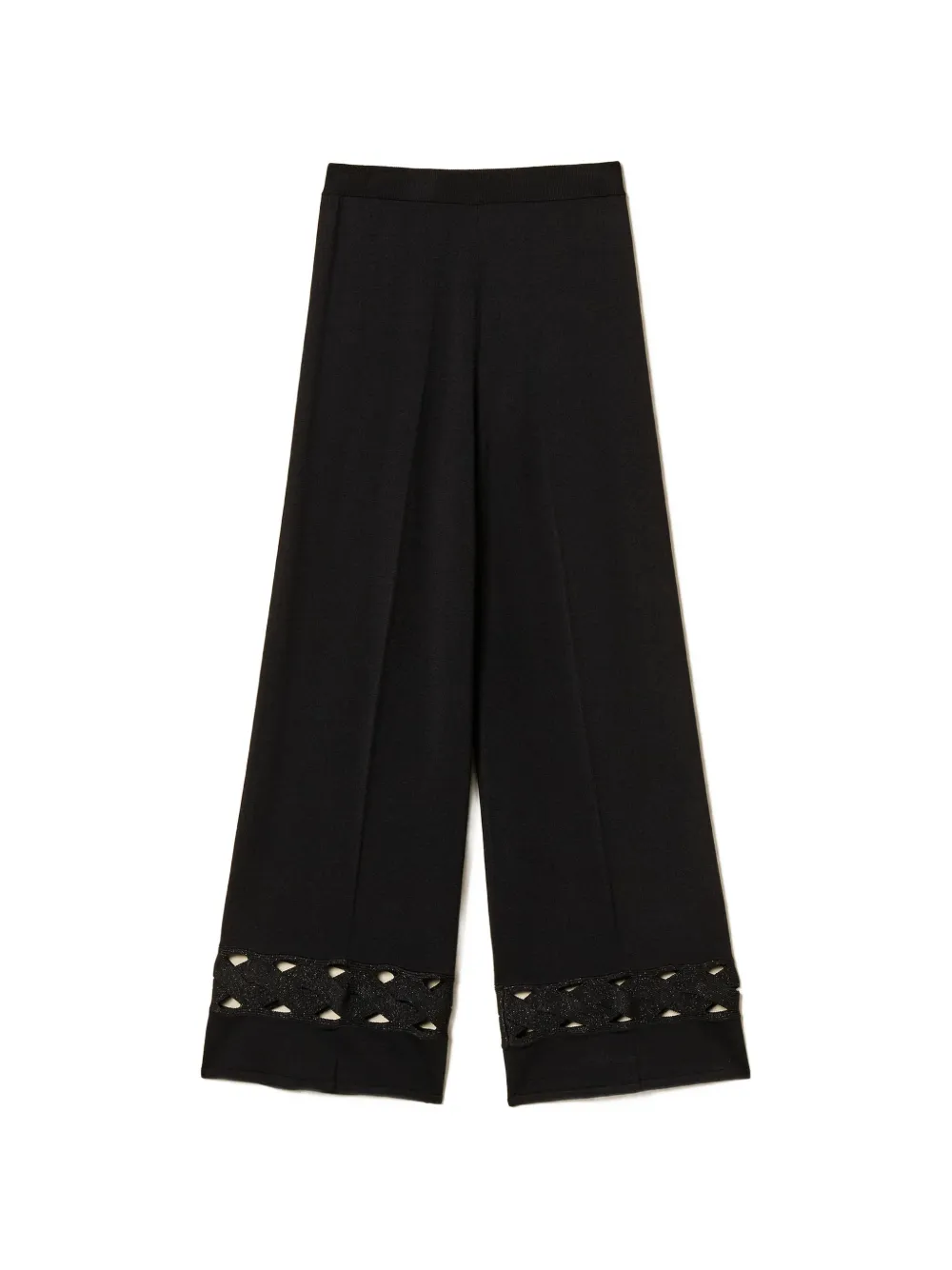 TWINSET cable-knit trousers - Nero