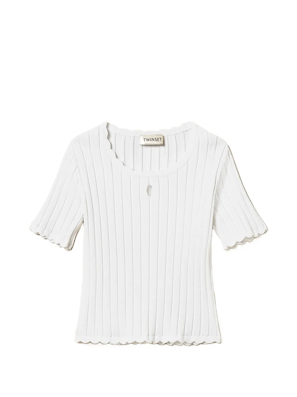 TWINSET Kids ribbed top - Bianco