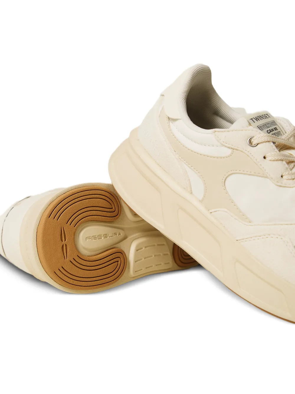 TWINSET Sneakers met vlakken Beige