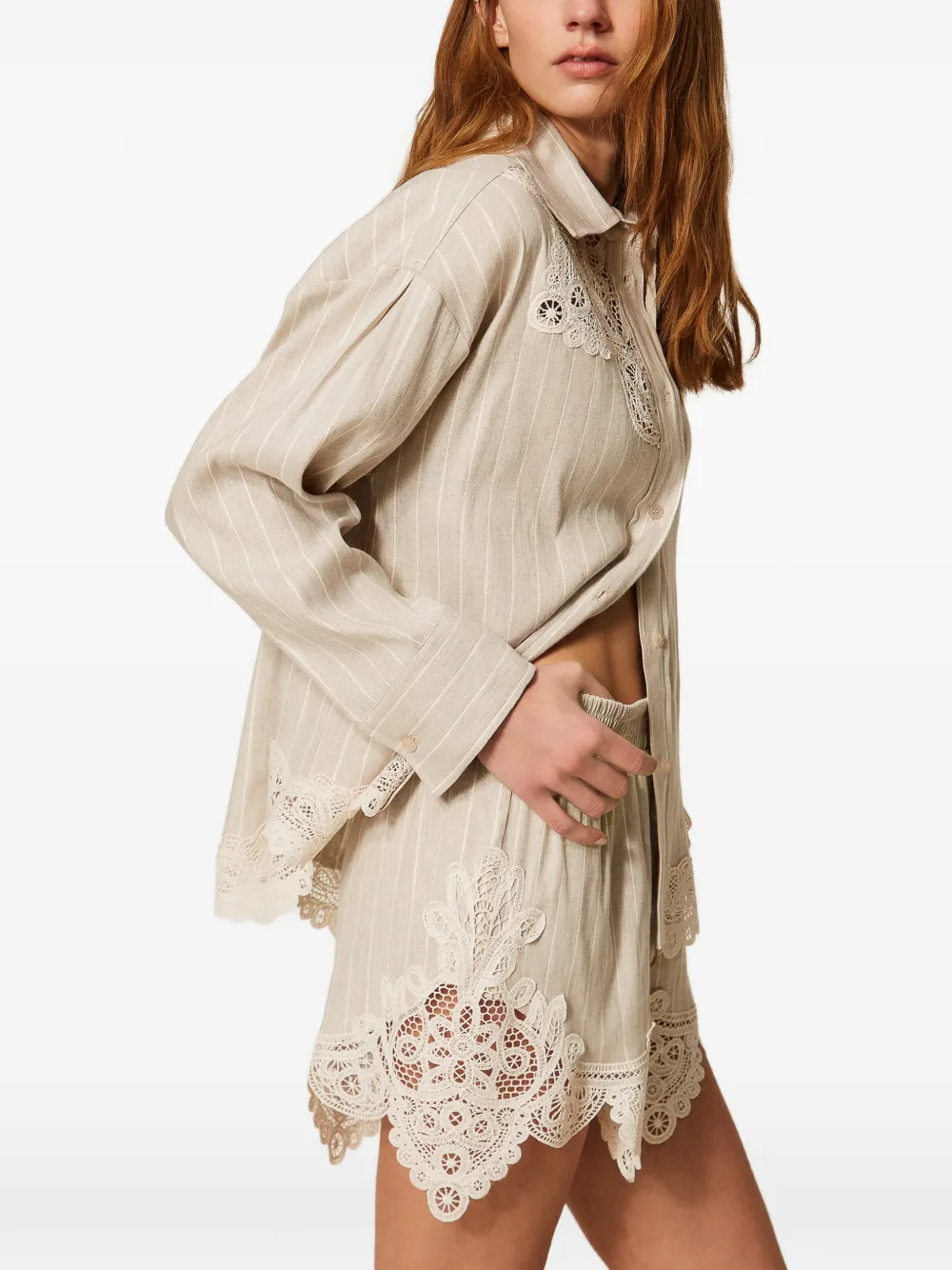  Twinset Striped Shirt - Neutrals 