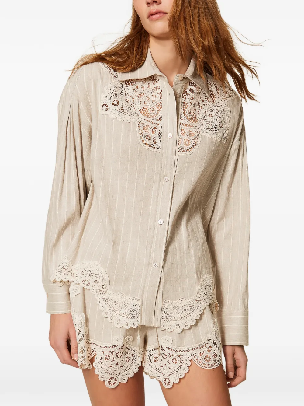  Twinset Striped Shirt - Neutrals 