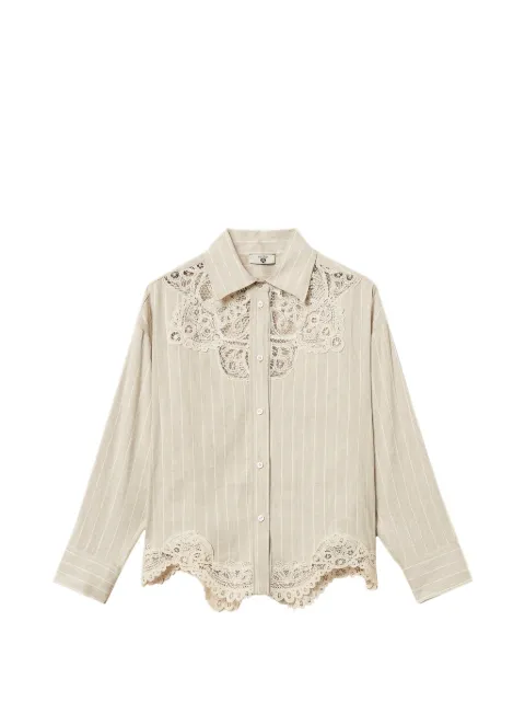 TWINSET camisa con rayas estampadas