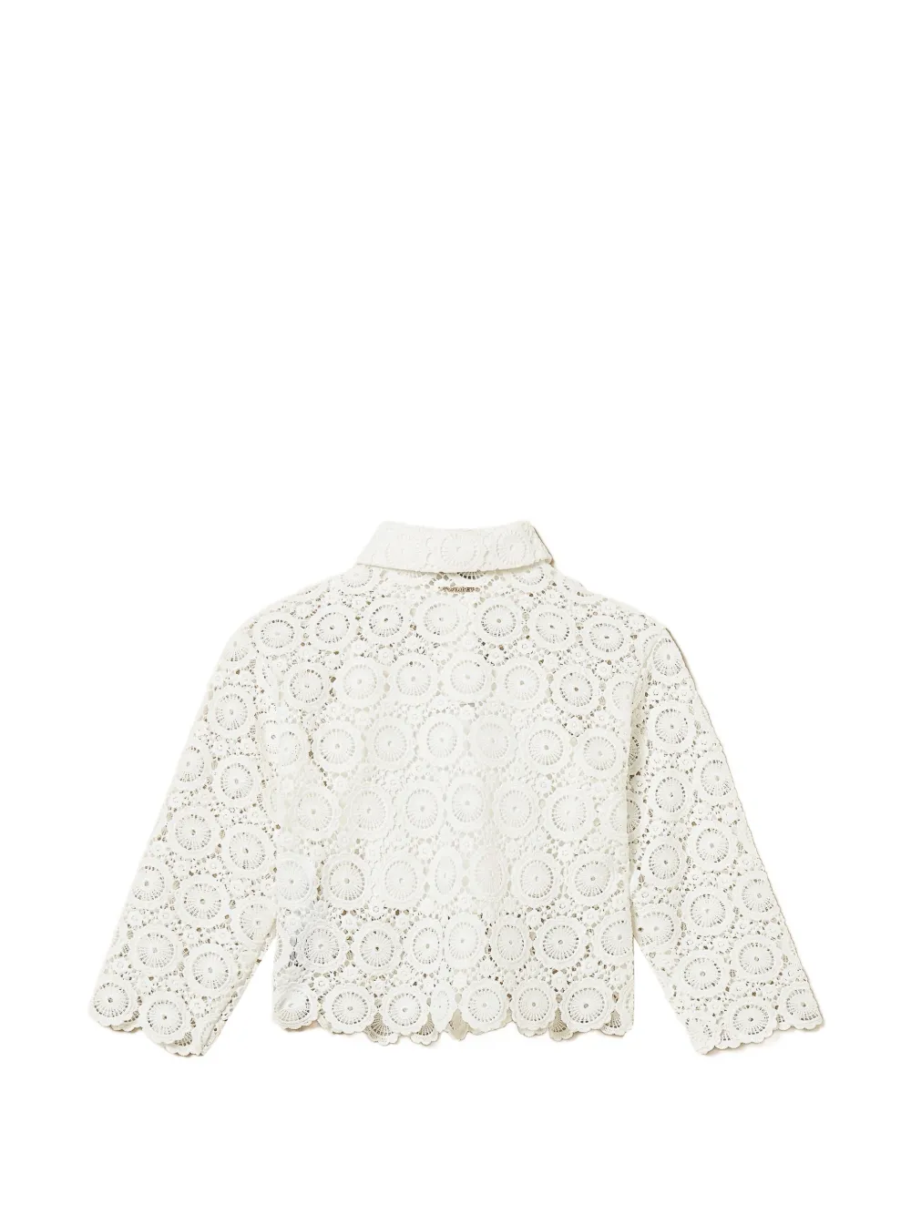 TWINSET Kids Boxy shirt met kant Wit