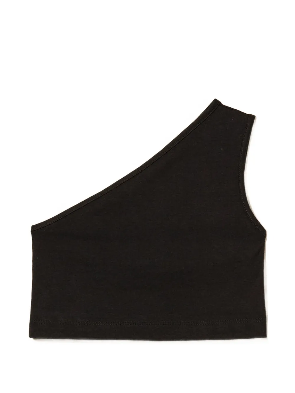 TWINSET Kids Asymmetrische top met logo Zwart