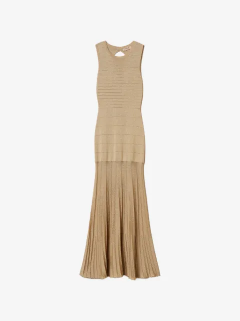 TWINSET long knit dress with lurex