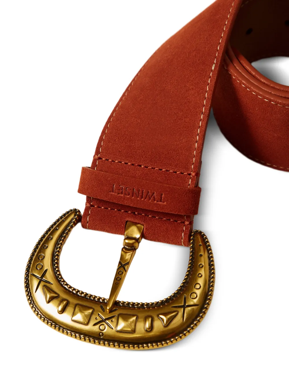 TWINSET Suède riem Bruin