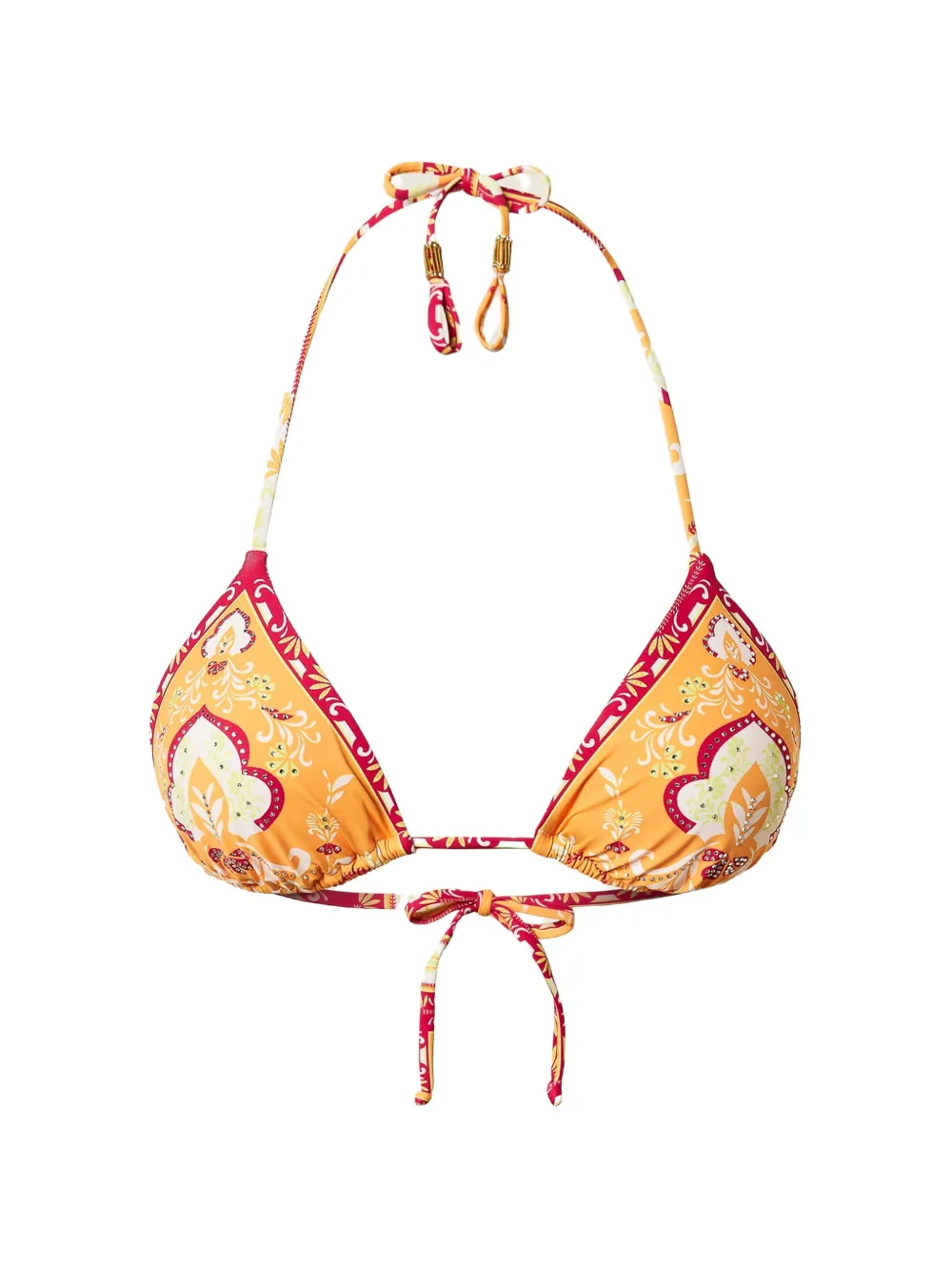 TWINSET printed bikini top - Arancione
