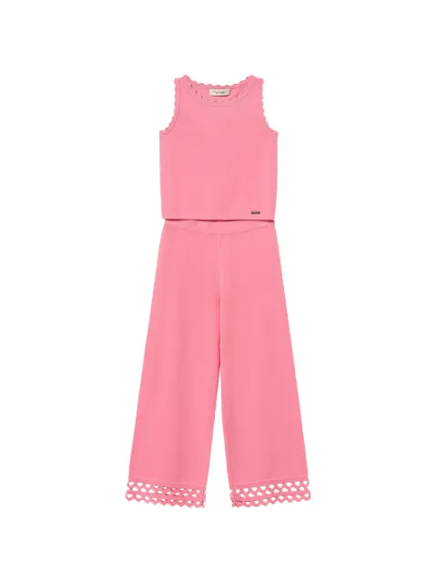 TWINSET Kids scalloped-trims jumpsuit