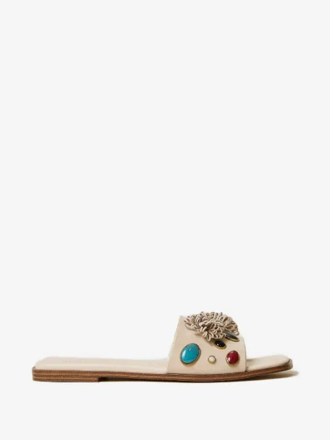 TWINSET Verfraaide sandalen met stenen