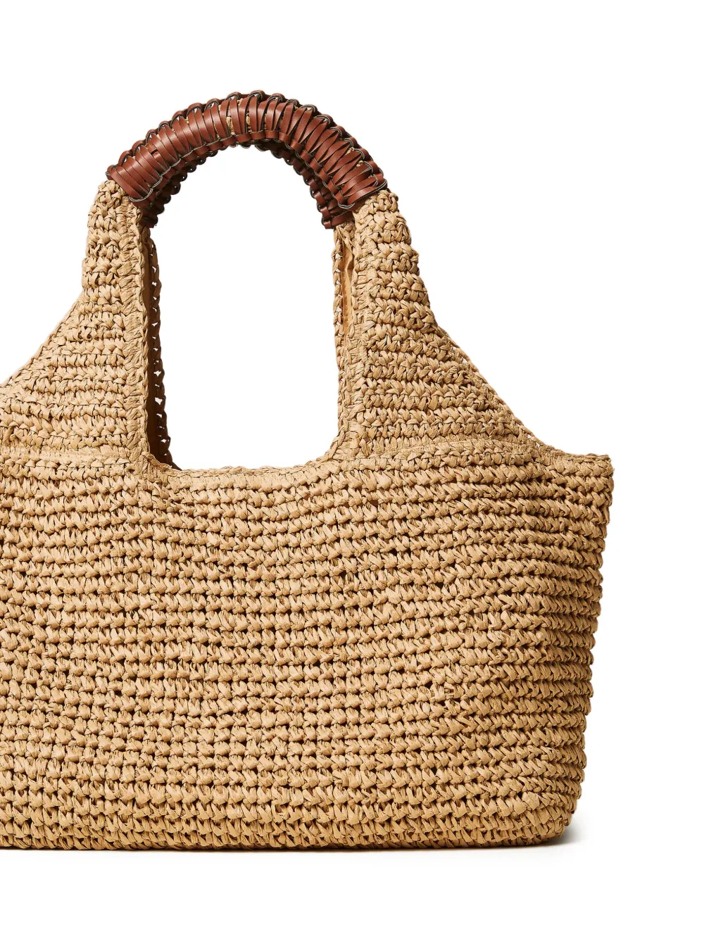  Twinset Woven-effect Logo-plaque Shoulder Bag - Neutrals 