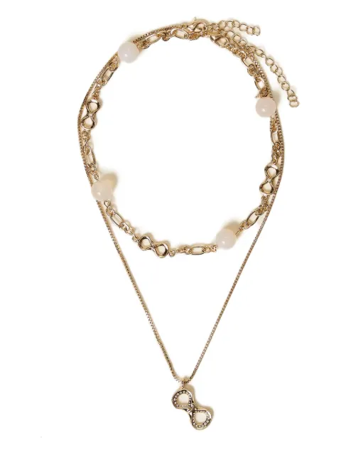 TWINSET collar a capas con dije