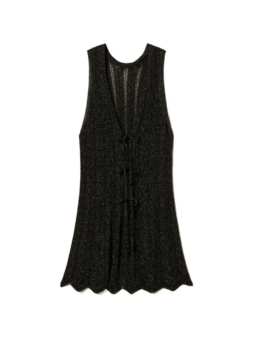 TWINSET knitted V-neck vest - Nero