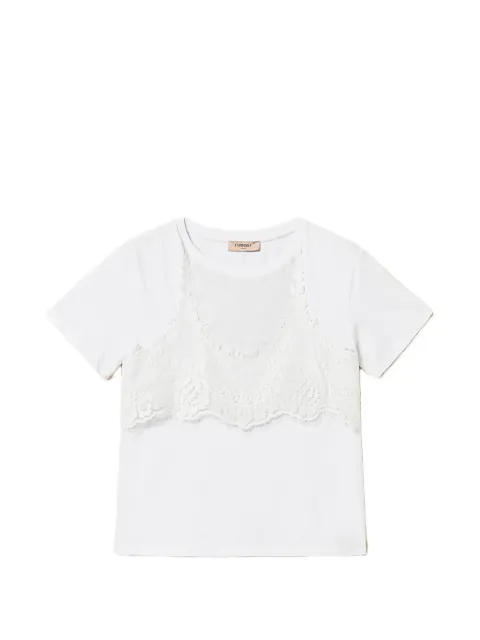 TWINSET playera de encaje