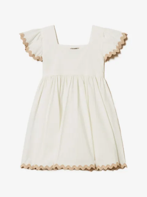TWINSET Kids vestido corto bordado