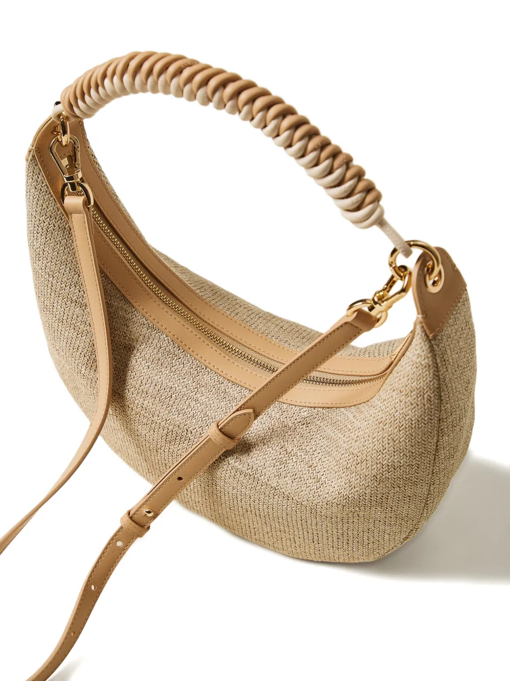 TWINSET Shopper met gedraaide handvat Beige
