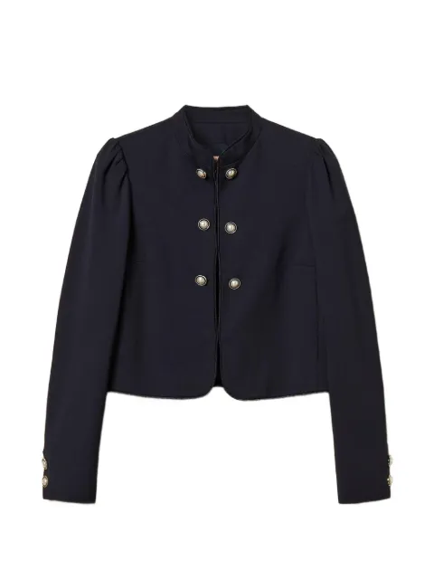 TWINSET jakke med kinakrave og dekorativ knap