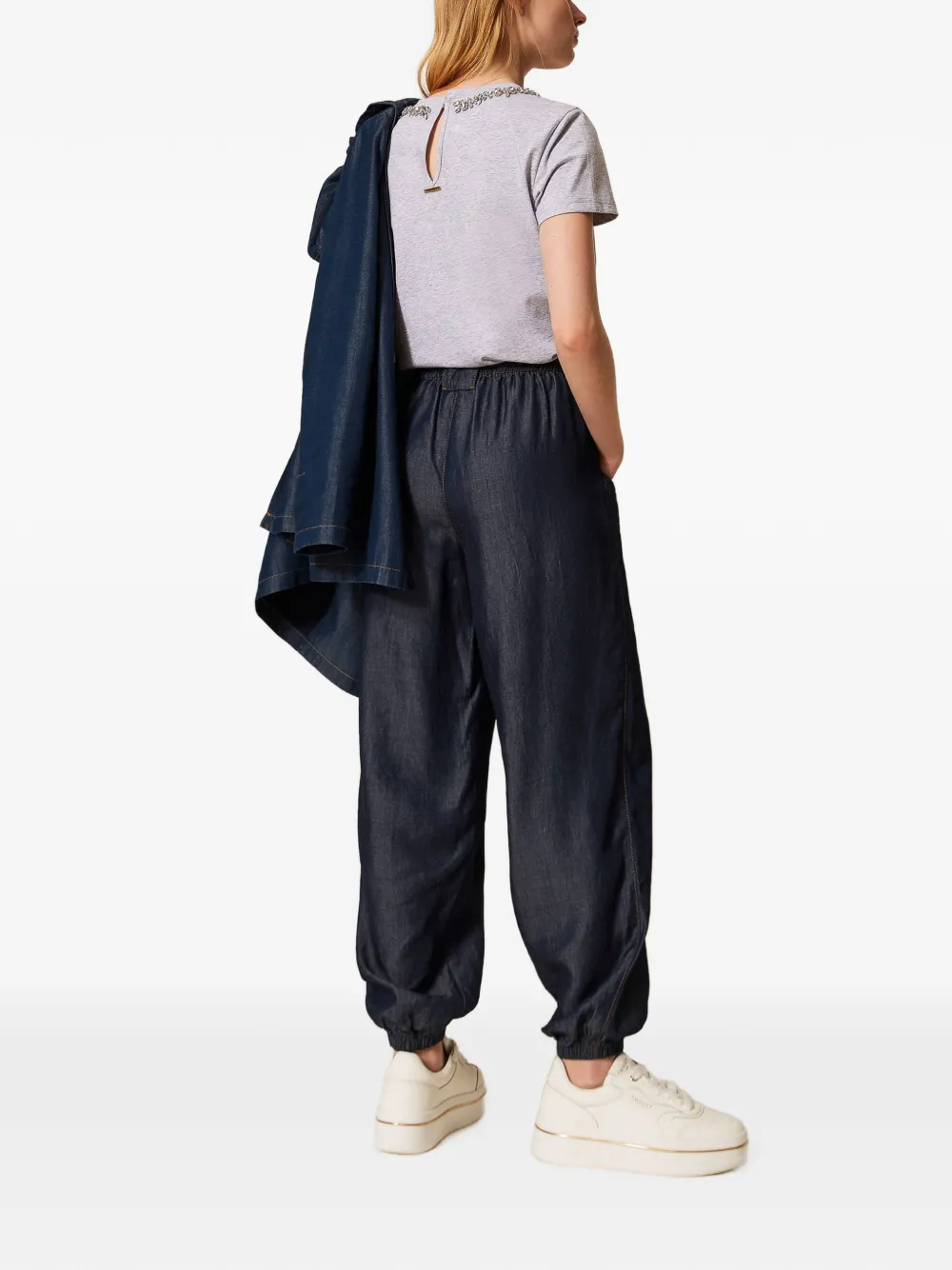 TWINSET Broek met trekkoord Blauw