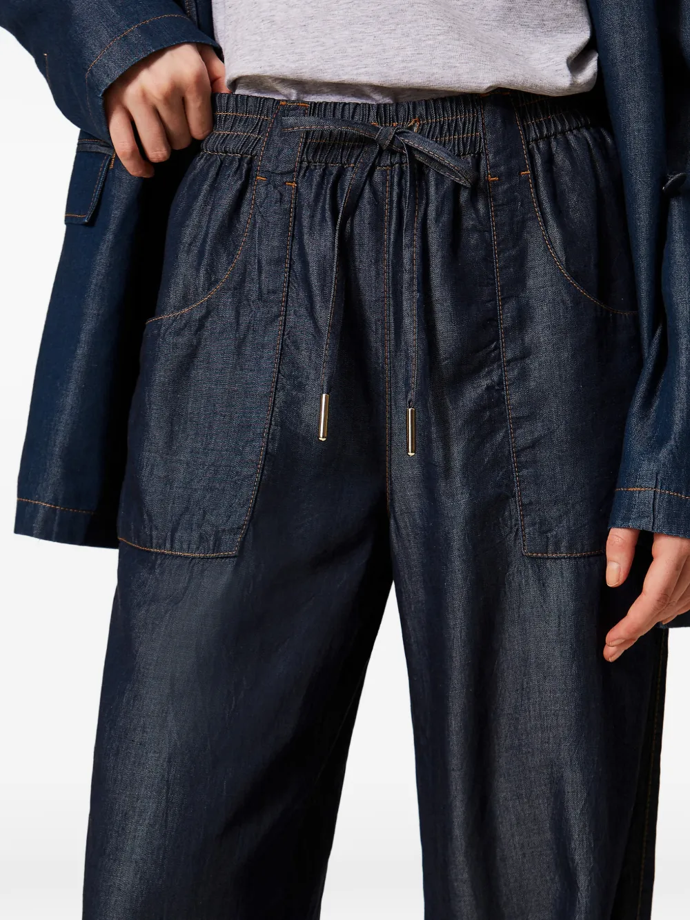 TWINSET Broek met trekkoord Blauw