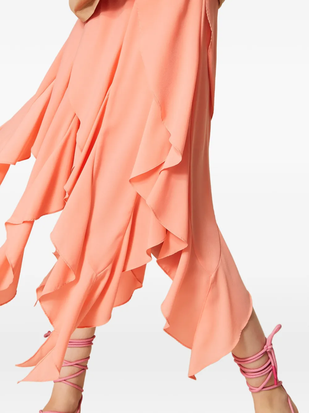 TWINSET x Myfo crêpe de Chine maxi-rok Oranje