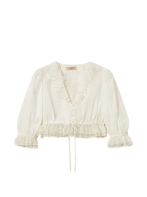 TWINSET Cropped shirt met ruches