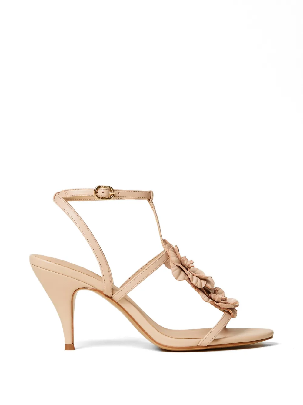 TWINSET floral-appliqué sandals Beige