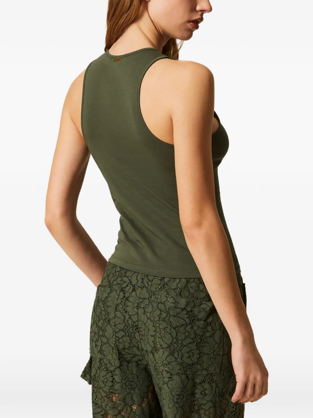 TWINSET Jersey tanktop Groen