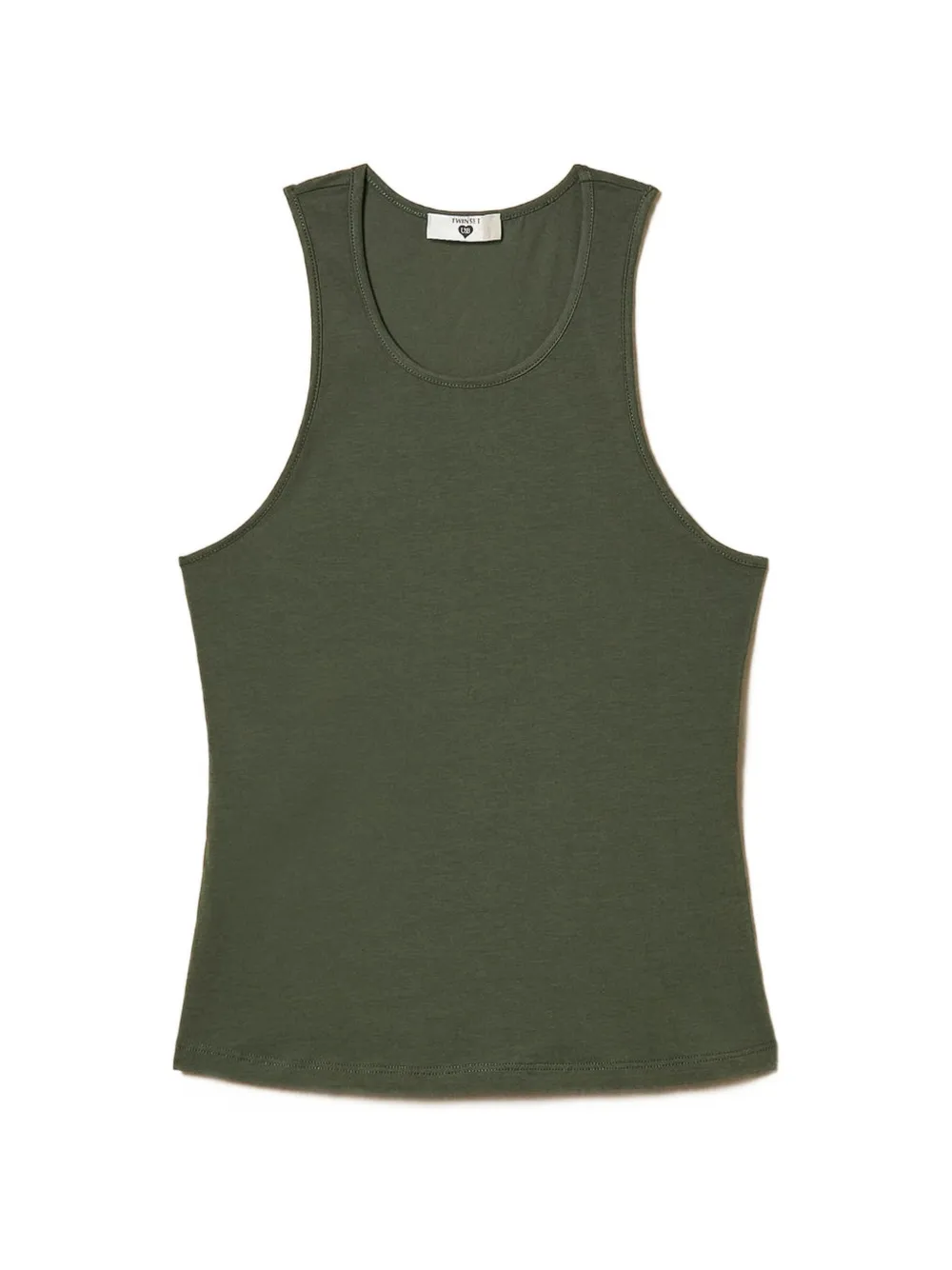 Twinset Jersey Tank Top In Green