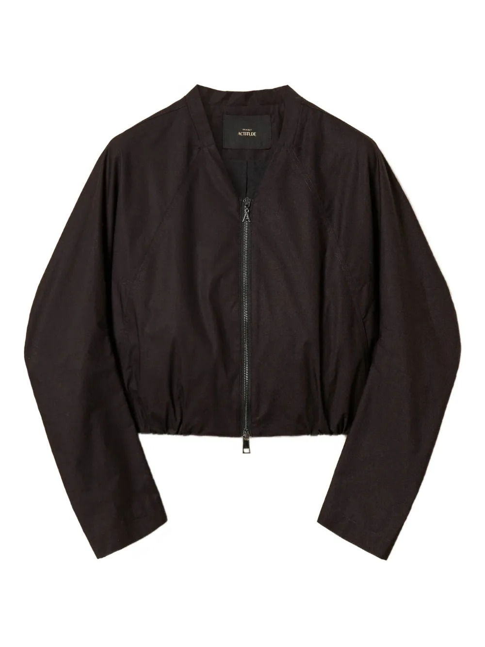 TWINSET Bomber con zip - Nero