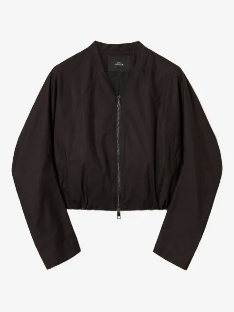TWINSET recycled poplin bomber jacket
