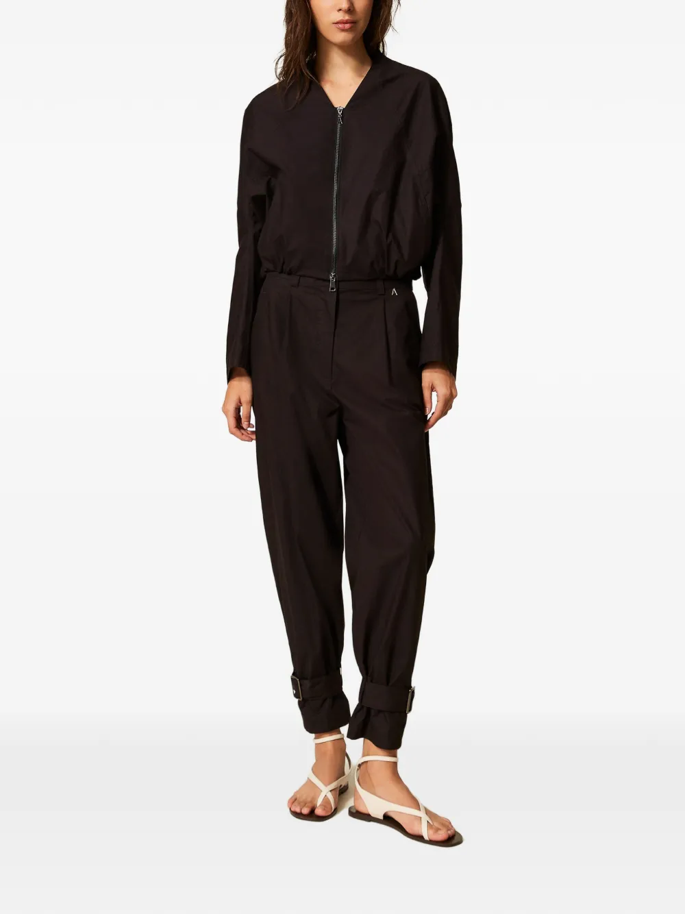  Twinset Full-zip Bomber Jacket - Black 